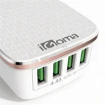 Cargador Igoma 4 Puertos USB A Carga Rapida Blanco - Image 2