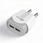 Cargador Rapida 2 Puertos USB Micro con Cable Blanco - Image 2