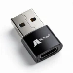 Cable Jaltech Convertidor Macho A - C Hembra Negro - Image 2