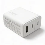 Cargador Rapida PZX 65W 2 Puertos con Cable Tipo C Blanco - Image 4